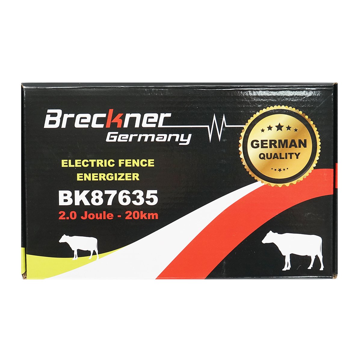 Generator impulsuri 12V max 2 Joule 20km cu impamantare pentru gard electric Breckner Germany